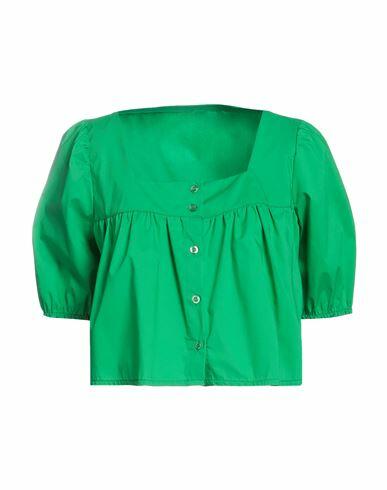 Berna Woman Shirt Green Cotton, Polyamide, Elastane Cover