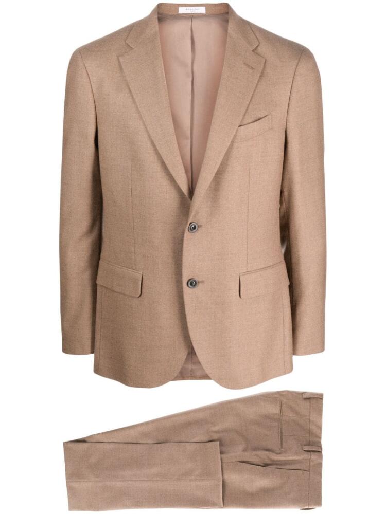 Boglioli notched-lapel single-breasted suit - Brown Cover