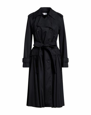 Red Valentino Woman Overcoat & Trench Coat Midnight blue Cotton, Polyamide Cover