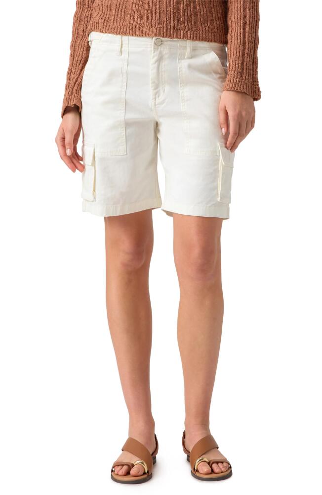 Sanctuary Reissue Stretch Cotton Utility Shorts in Powdered Snow Cover