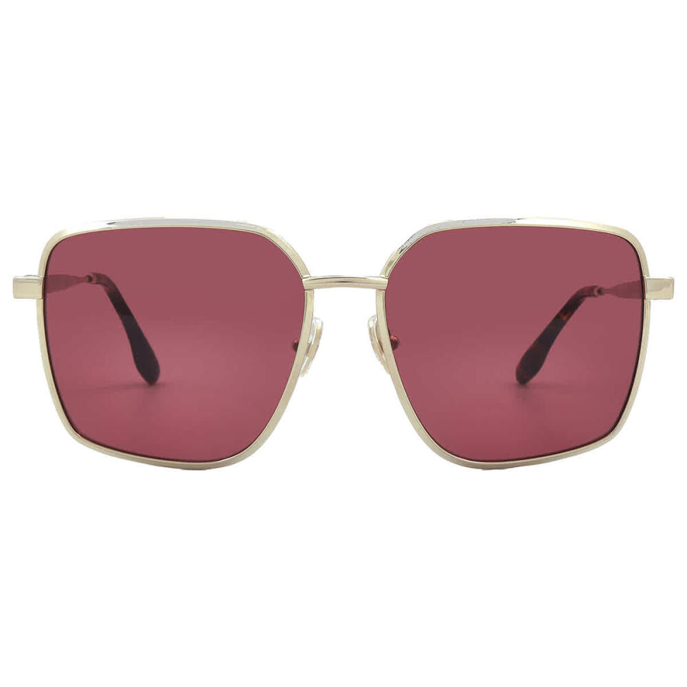 Victoria Beckham Burgundy Square Ladies Sunglasses Cover