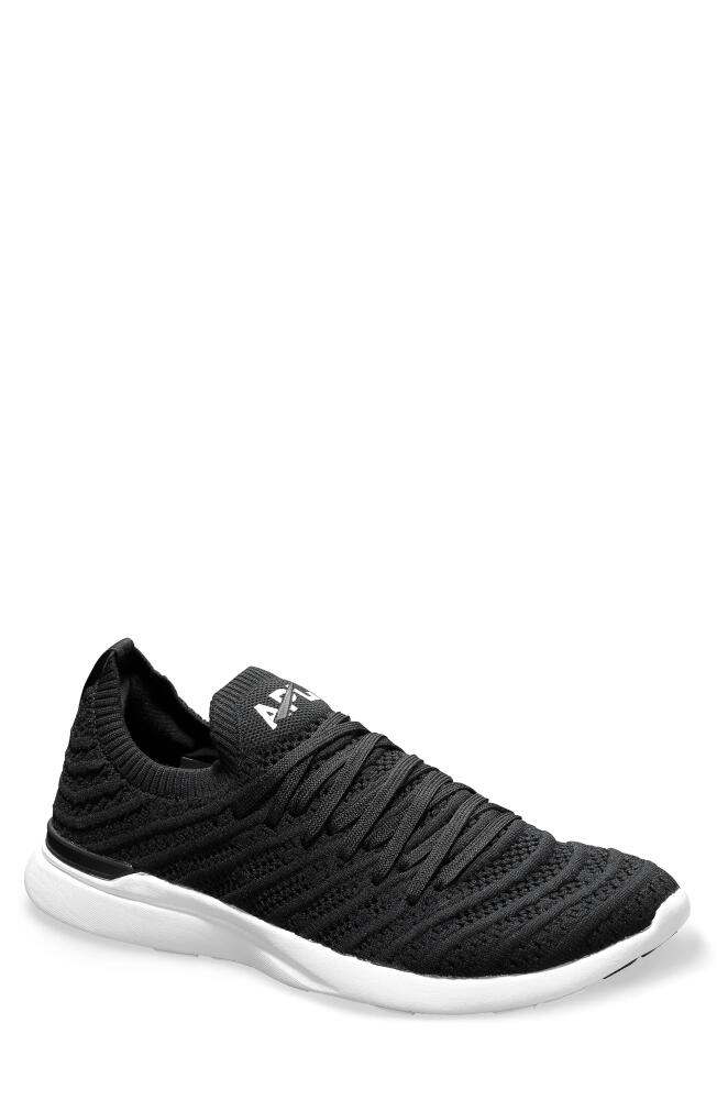 APL TechLoom Wave Hybrid Running Shoe in Black/White Cover