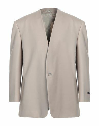 Fear Of God Man Blazer Beige Mohair wool, Wool Cover