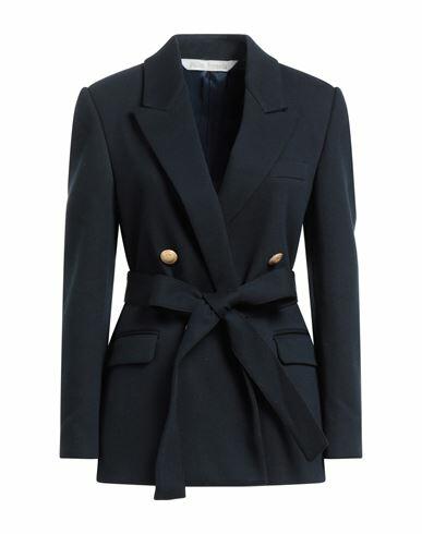 Palm Angels Woman Blazer Midnight blue Cotton, Polyester Cover