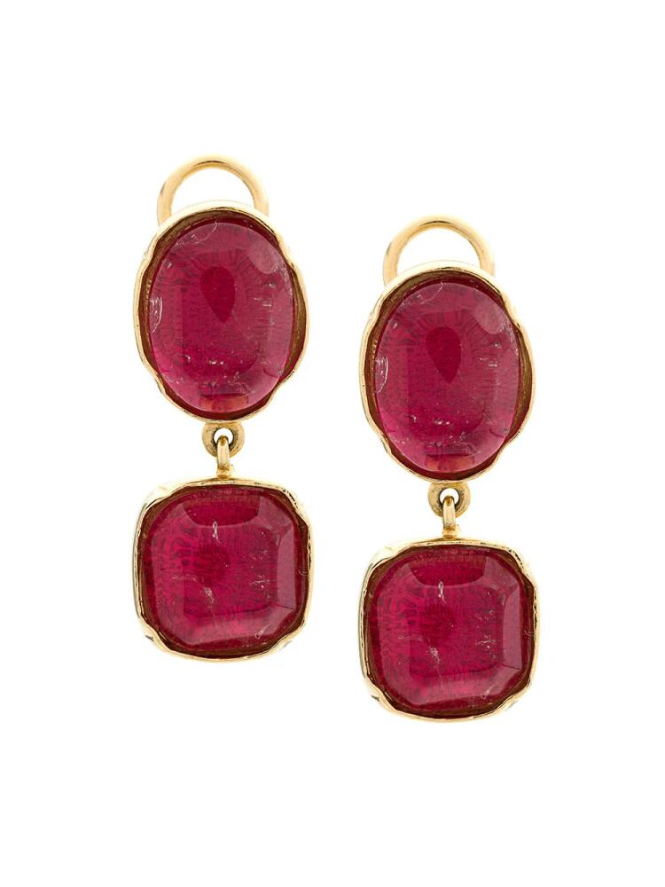 Goossens Two Cabochons earrings - Gold Cover