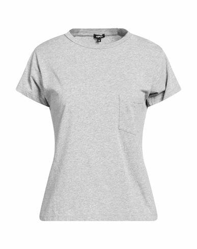 Aspesi Woman T-shirt Light grey Cotton Cover