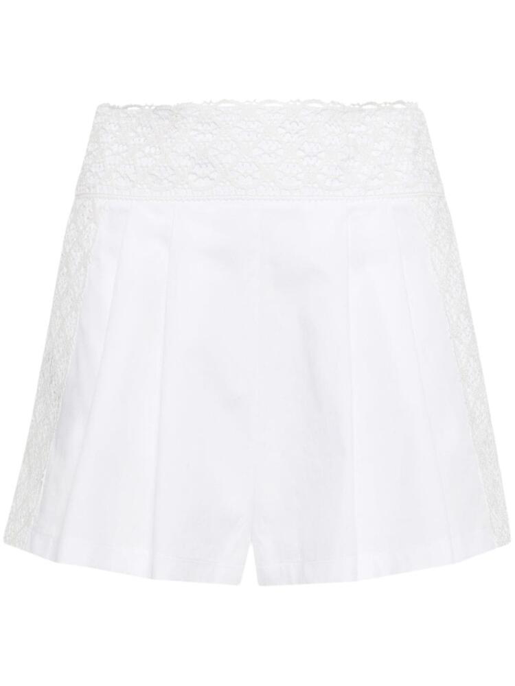 Ermanno Scervino lace-appliqué shorts - White Cover