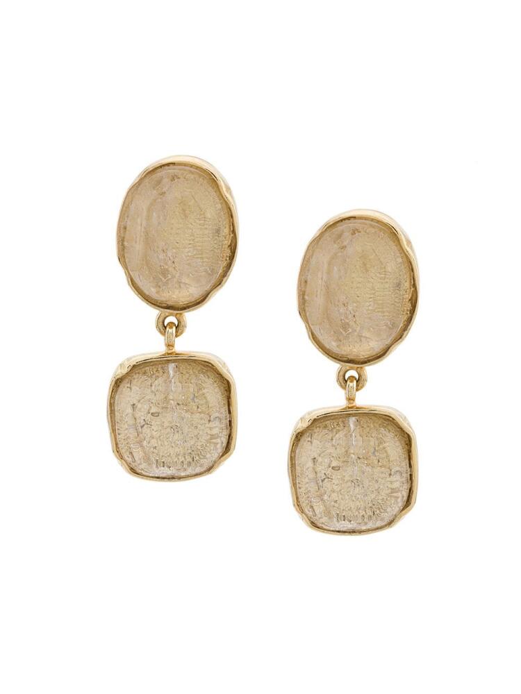 Goossens cabochons clip earrings - Gold Cover