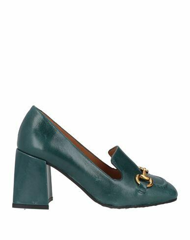 Bruno Premi Woman Loafers Deep jade Soft Leather Cover