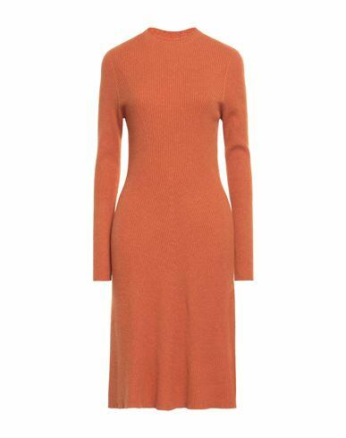 Stefanel Woman Midi dress Orange Viscose, Polyamide, Wool, Cashmere, Polyester Cover