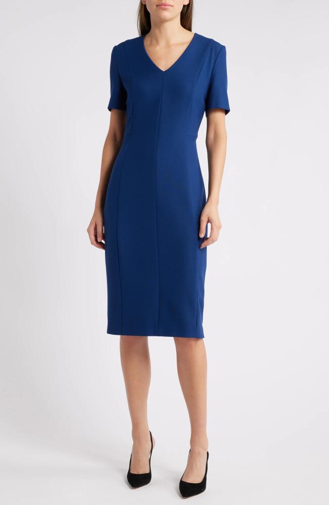 BOSS Damaisa Sheath Dress in Deep Cove Cover