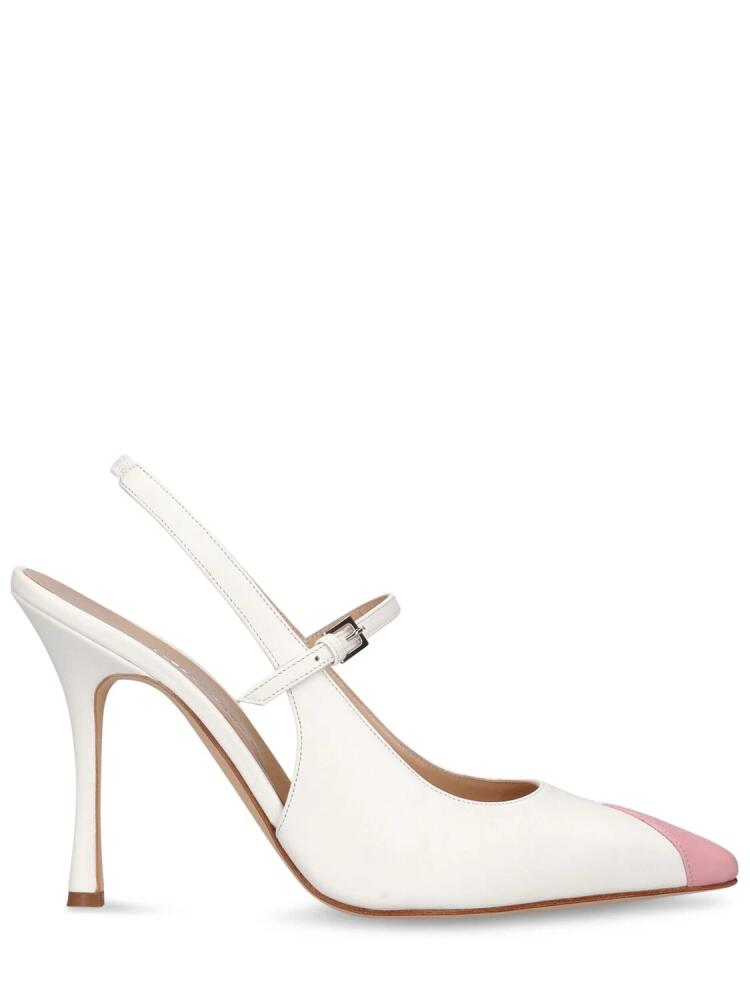 ALESSANDRA RICH 100mm Leather Slingback Pumps Cover