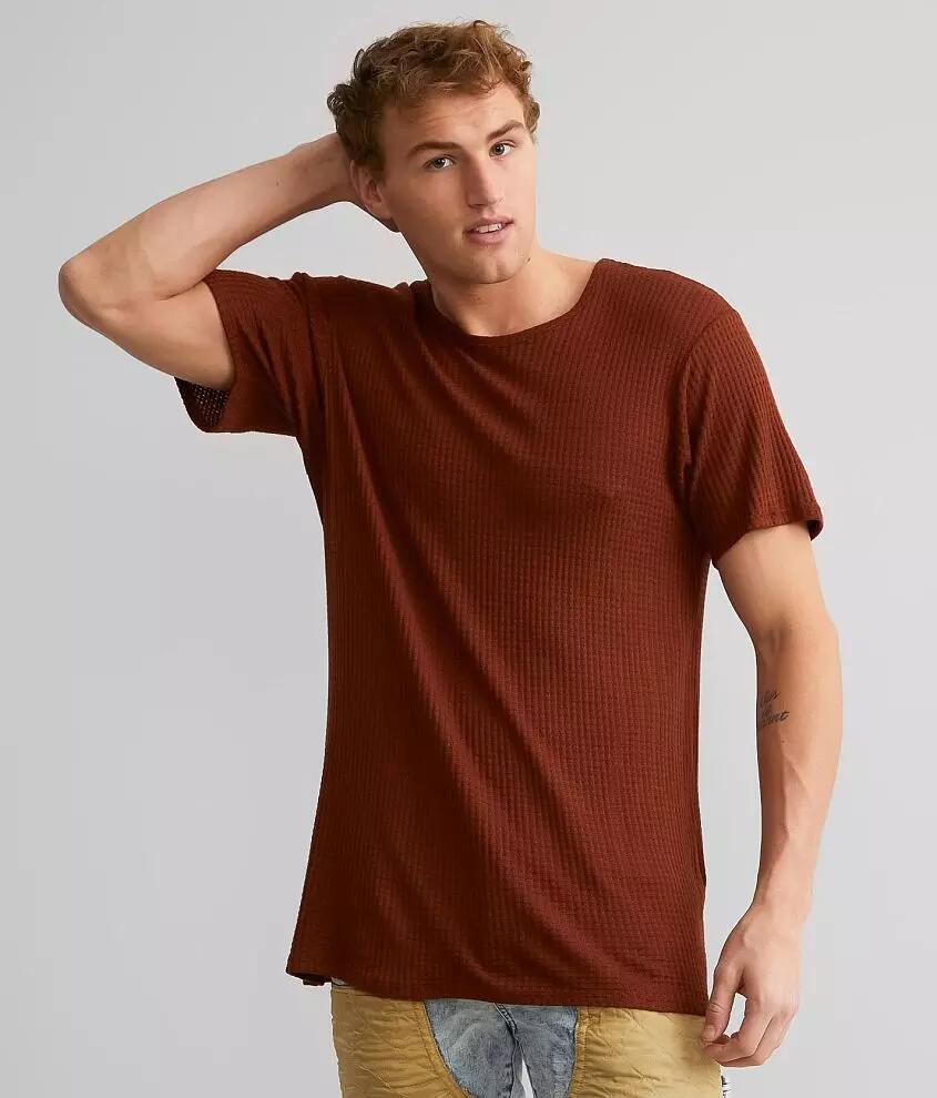 Rustic Dime Waffle Knit T-Shirt Cover