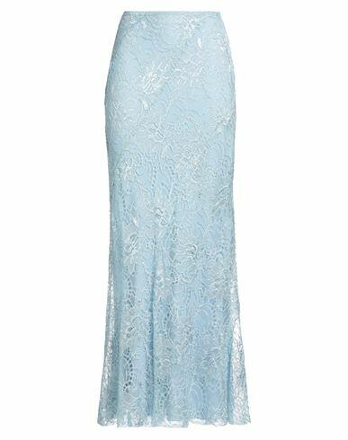 Alberta Ferretti Woman Maxi skirt Sky blue Viscose, Polyamide Cover