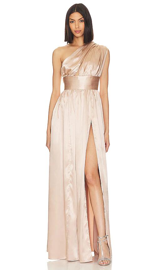 Bronx and Banco X Revolve Camilla Gown in Neutral Cover