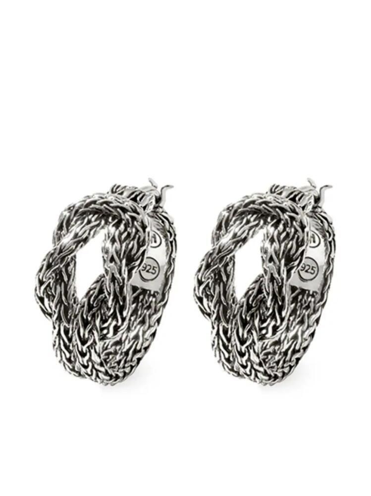 John Hardy Manah hoop earrings - Silver Cover