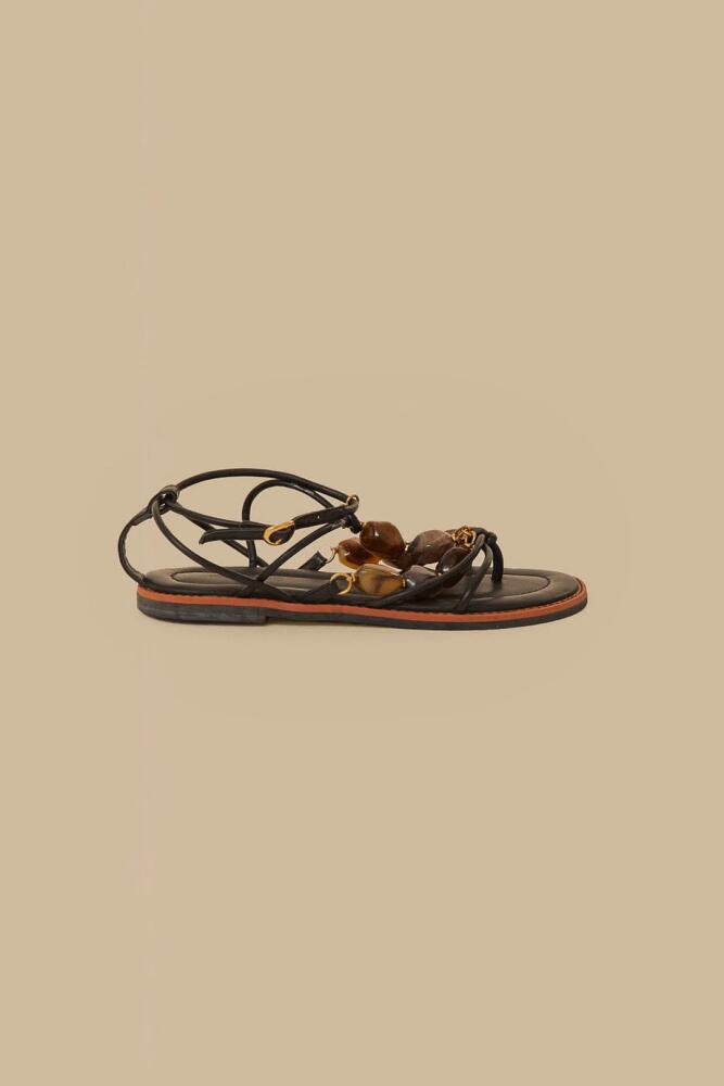 FARM Rio Black Gem Straps Sandal Cover