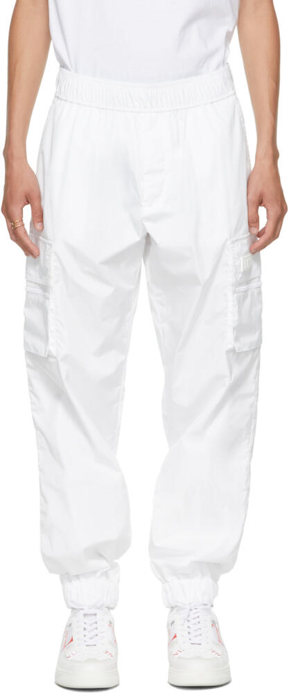 Valentino White 'VLTN' Tag Cargo Pants Cover