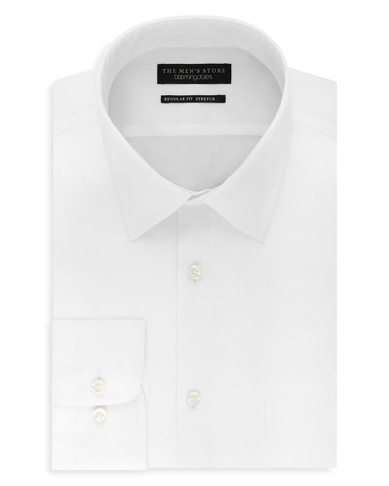 The Men's Store at Bloomingdale's Solid Stretch Regular Fit Dress Shirt - Exclusive Cover