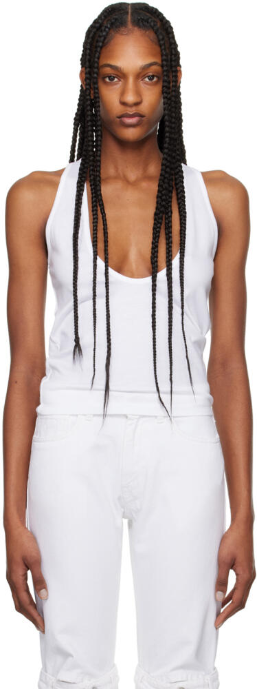 Coperni White Deep Cut Tank Top Cover