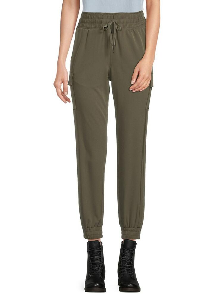 Avalanche Women's Isabel Drawstring Cropped Joggers - Dusty Olive Cover