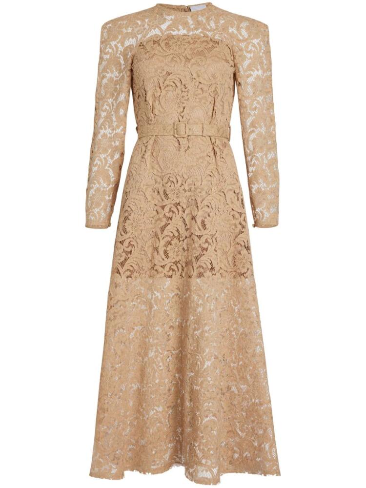 Patou floral-lace maxi dress - Neutrals Cover