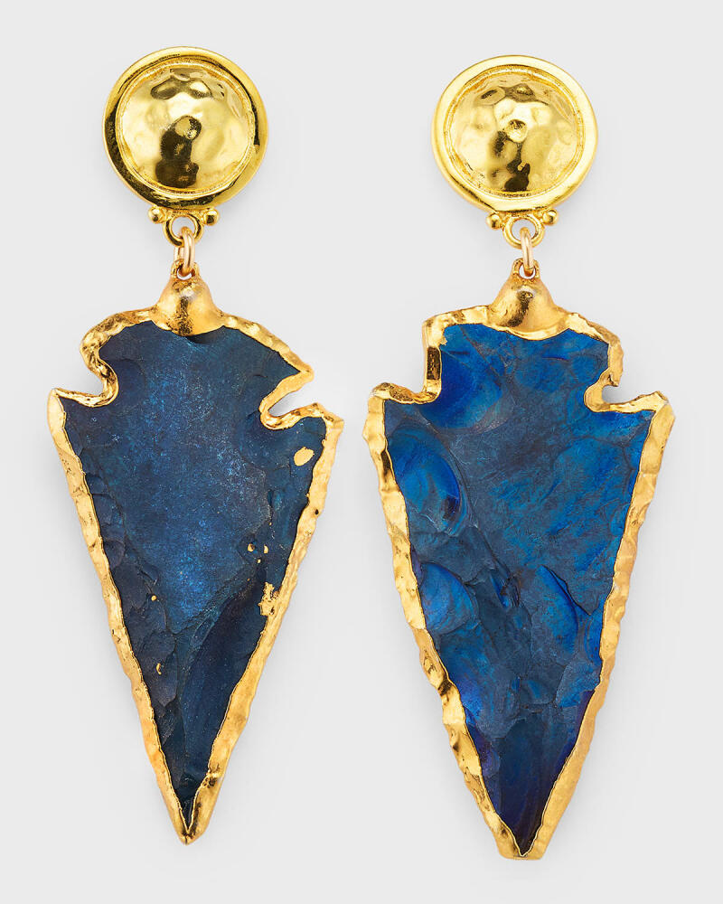 Devon Leigh Blue Arrowhead Earrings Cover