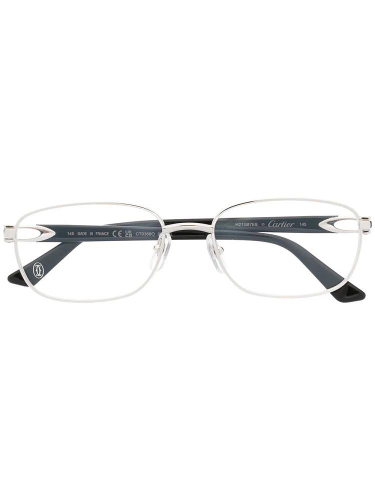 Cartier Eyewear rectangle-frame glasses - Black Cover