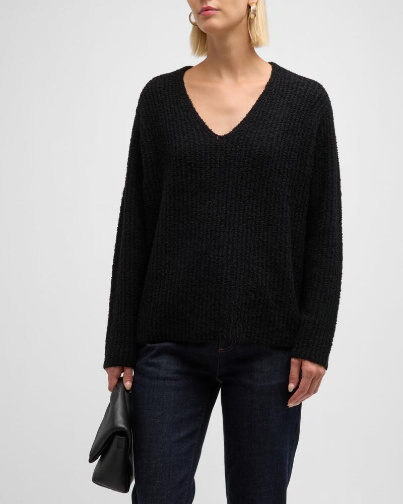 Eileen Fisher Ribbed Organic Cotton-Cashmere Sweater Cover