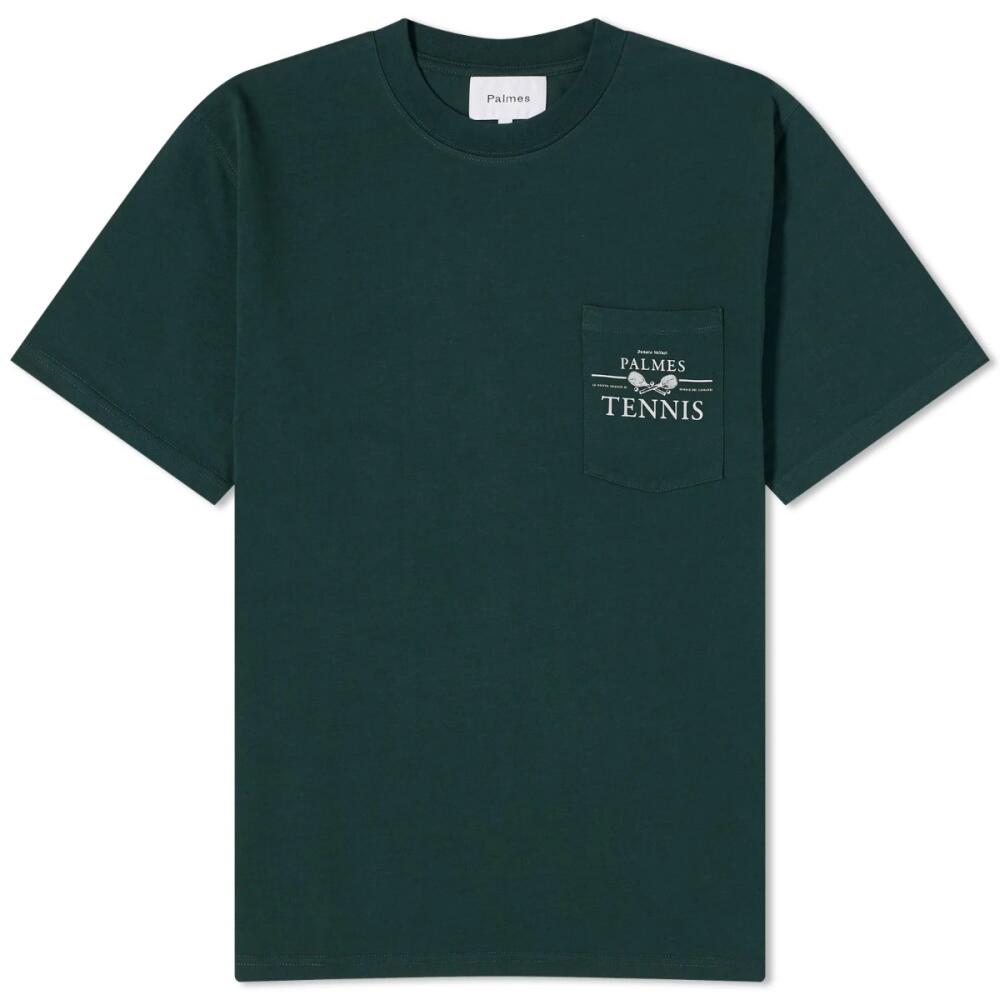 Palmes Men's Vichi Pocket T-Shirt in Green Cover