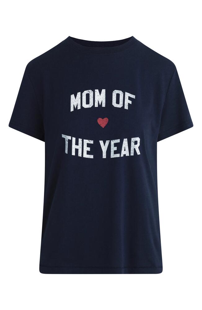 Favorite Daughter Mom of the Year Graphic T-Shirt in Navy Cover