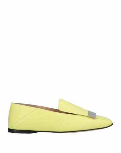 Sergio Rossi Woman Loafers Yellow Soft Leather Cover