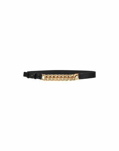 Givenchy Woman Belt Black Soft Leather, Metal Cover