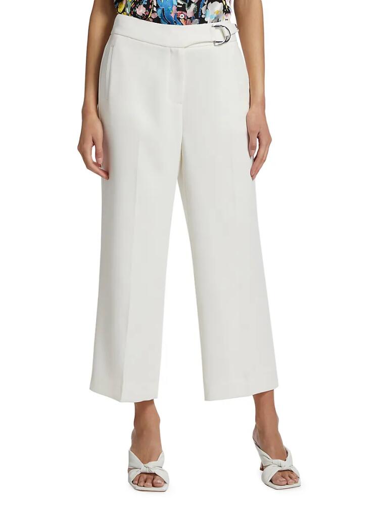 Elie Tahari Women's The Della Cropped Crepe Pants - Sky White Cover