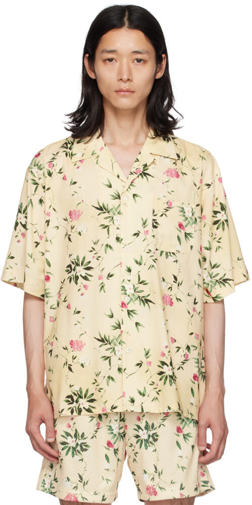 John Elliott Yellow Floral Shirt Cover