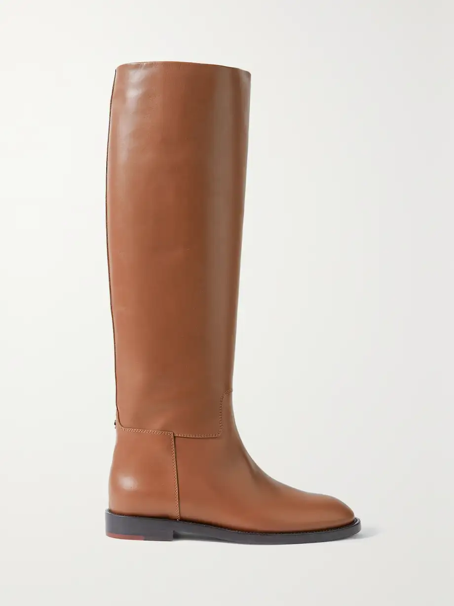 Loro Piana - Decker Leather Knee Boots - Brown Cover