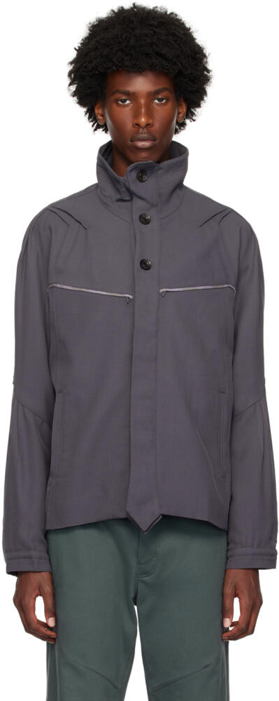 Kiko Kostadinov Gray Ohne K-Dart Jacket Cover