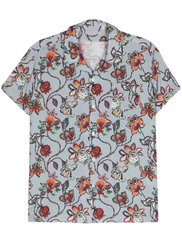 Daniele Alessandrini floral-print short-sleeve shirt - Grey Cover