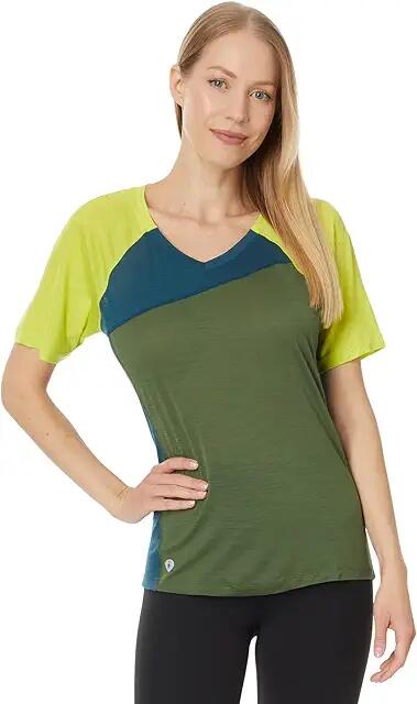 Smartwool Ultralite Mountain Bike Short Sleeve Tee (Fern Green) Women's Clothing Cover