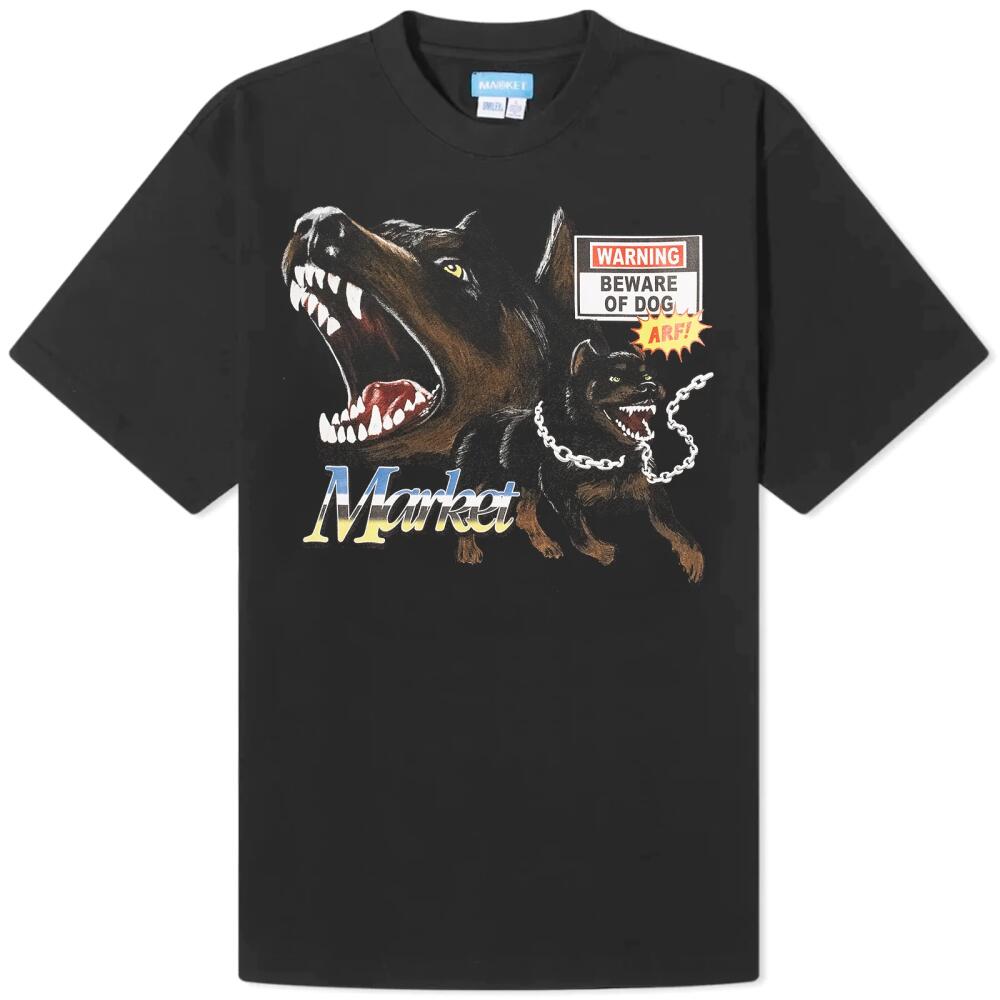 MARKET Men's My Dogs T-Shirt in Washed Black Cover