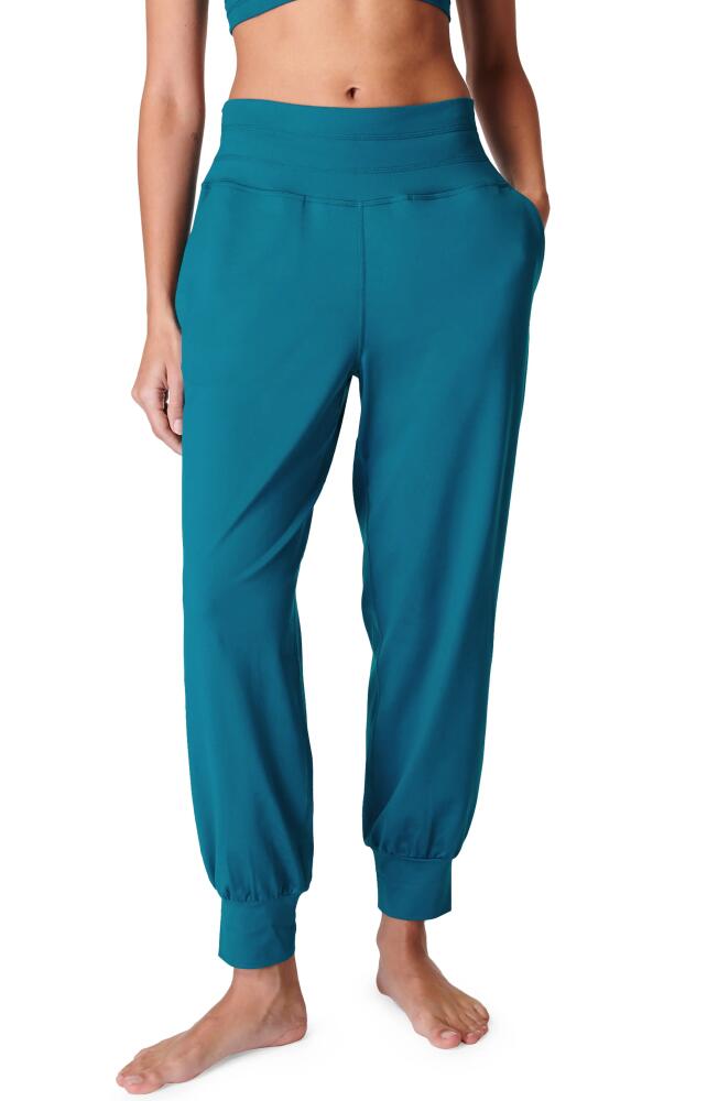 Sweaty Betty Gaia Pocket Joggers in Reef Teal Blue Cover