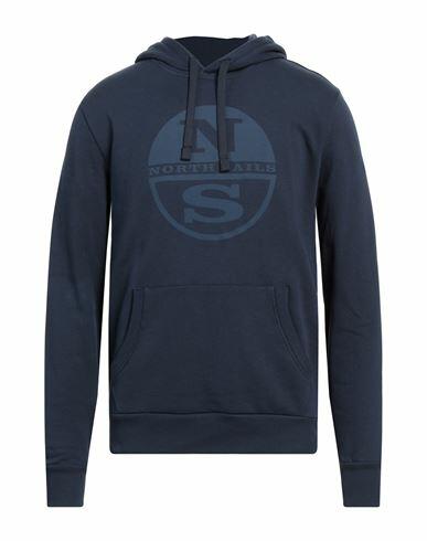 North Sails Man Sweatshirt Midnight blue Cotton Cover