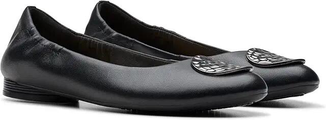 Clarks Loreleigh Ave (Black Leather) Women's Flat Shoes Cover