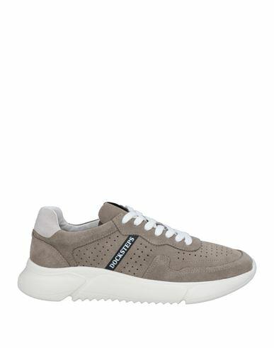 Docksteps Man Sneakers Dove grey Soft Leather Cover