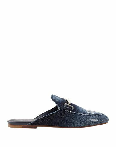 Tod's Woman Mules & Clogs Blue Textile fibers Cover