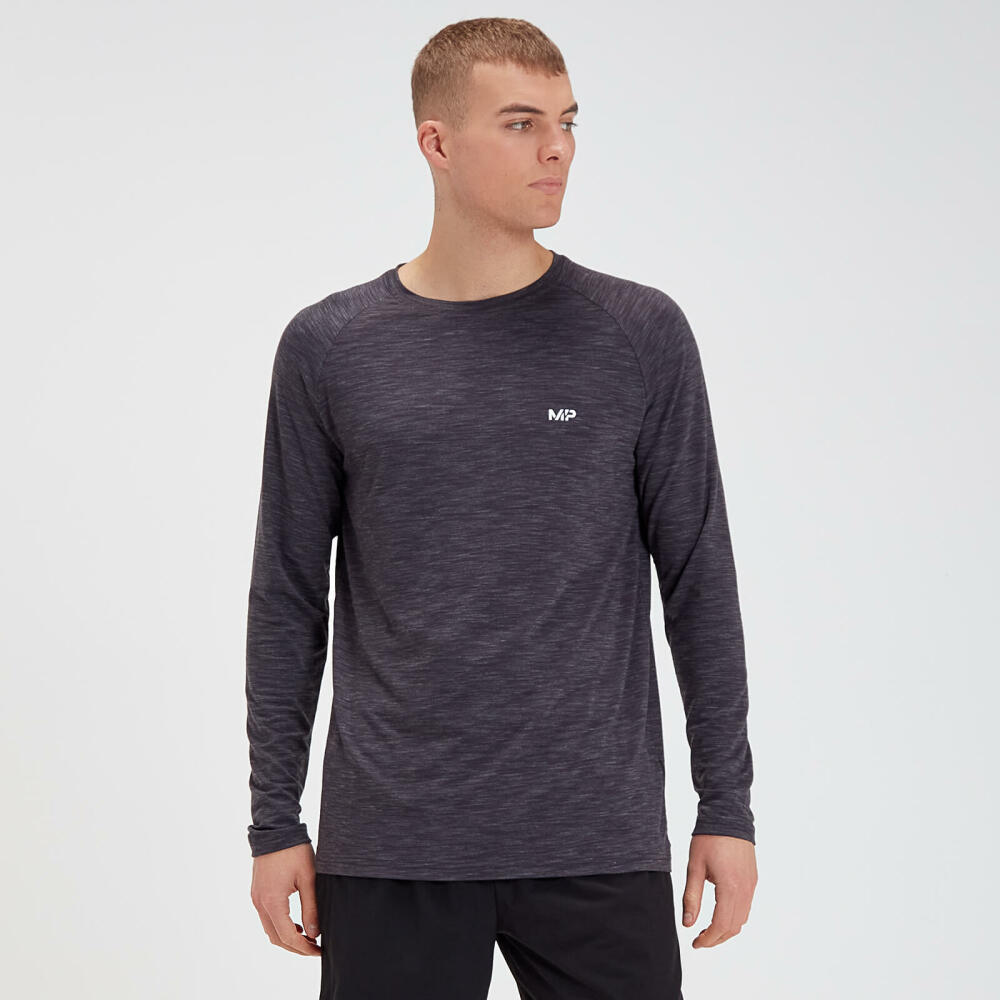 MP Men's Performance Long-Sleeve T-Shirt - Black Marl Cover