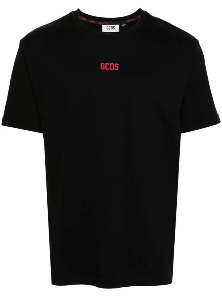 GCDS logo-print cotton T-shirt - Black Cover