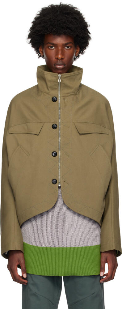 Kiko Kostadinov Khaki Jacklight Jacket Cover