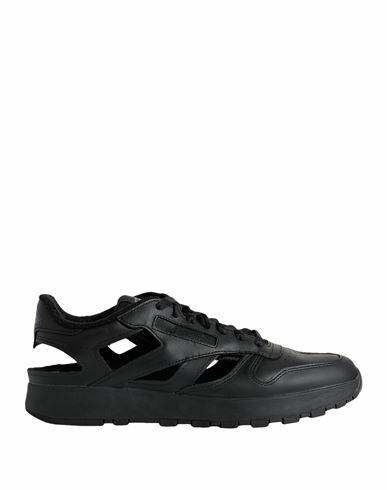 Maison Margiela X Reebok Man Sneakers Black Soft Leather Cover