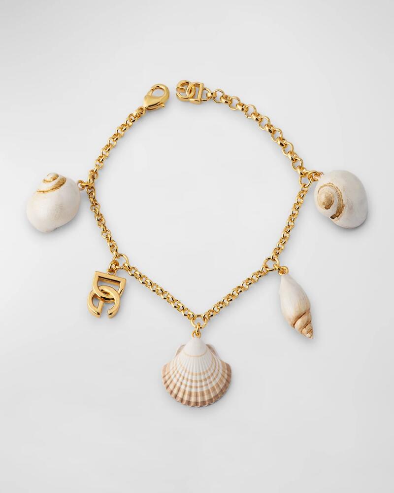 Dolce & Gabbana DG Logo and Shell Charm Bracelet Cover